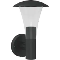 vidaXL Applique murale d'extérieur noir acier inoxydable