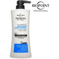 Biopoint Anticaduta & Antiforfora (pour hommes - couleur bleue), 400 ml, marque Frauen, usage professionnel, shampooing, pour tous les types de cheveux, pour toutes les couleurs, 400 ml