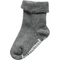 Hummel Chaussettes hmlMINI NON SLIP, lot de 3 - Gris chiné, taille : 17-20