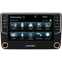 Blaupunkt Autoradio rétro Wolfsburg 648, format 2-DIN, compatible avec les modèles VW, SKODA et SEAT