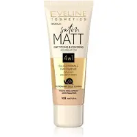 Eveline Cosmetics Fond de teint mat satiné à l'extrait de bave d'escargot couleur 103 Naturel 30 ml