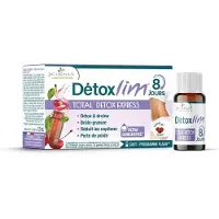 Les 3 Chenes Detoxlim – Cure détox express et drainante en 8 jours 120 ml Solution Orale