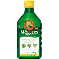 Mollers Omega 3 Huile de Foie de Morue Arôme Citron 250ml