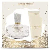 Jeanne Arthes Coffret Cadeau Femme Blanches de Cassandra Roses Lait Corporel 150 ml + Eau de Parfum 100 ml