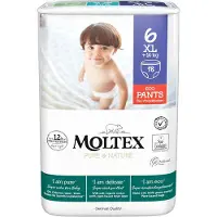Moltex Pure & Nature XL Taille 6 couches jetables Pull-up 14+ kg 18 pièces