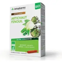 Arkopharma Arkofluidi Artichaut Fenouil Bio 20 ampoules