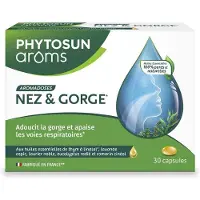Phytosun Aroms Aromadose Respiratoire Nez et Gorge 30 gélules