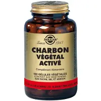 Solgar Charbon Végétal - Digestion - Detox - Système digestif - 100 gélules végétales 100 pc(s) Capsule(S)