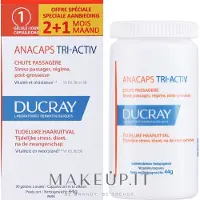 Ducray Anacaps Tri-Activ 90 capsules, complément vitalité cheveux et ongles.