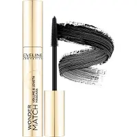 Eveline Cosmetics Mascara Wonder Match pour cils volumineux et épais couleur noire 7 ml