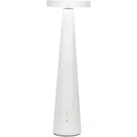 Zafferano Lampe De Table Led Angelina Blanche, Rechargeable Sans Fil, Tête Réglable, Tactile, Design Moderne Intérieur