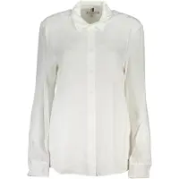 Tommy Hilfiger Femmes, Chemise, Chemise blanche à manches longues pour femmes, Blanc, (34)