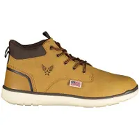 Avirex Bottines à lacets pour homme marron - Toledo avec détails contrastés et logo