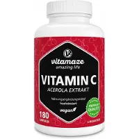 Vitamaze Vitamine C 160 mg Extrait d'acérola pur gélules vegan 180 pcs