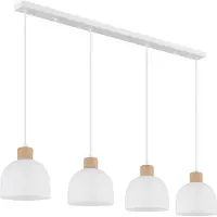 Globo Lampe suspendue à 4 lumières Swanson Blanc