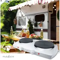 Nedis Kaep251ewt2 Portable Electric Cooking Plate 2300w Argenté One Size / EU Plug 220V
