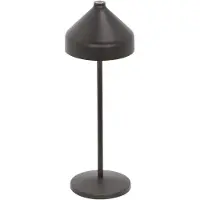 Zafferano Amelie Lampe De Table Led Noire Rechargeable Et Dimmable
