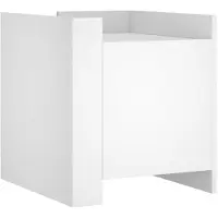 vidaXL Table de chevet blanc 45x50x50 cm bois d’ingénierie