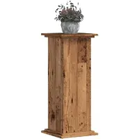 vidaXL Support pour plantes vieux bois 33x33x80 cm bois d'ingénierie