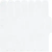 vidaXL Carreaux en forme de plume, lot de 10, blanc, 30 x 30 cm, polyuréthane et PET