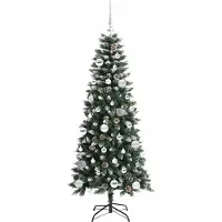 vidaXL Sapin de Noël artificiel avec 150 LED Vert 66 x 66 x 150 cm