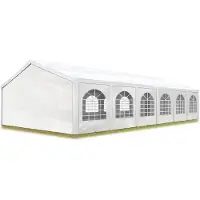 Sonstiges TOOLPORT Tente de réception 5x12 m, toile de haute qualité env. 450 N PE blanc construction en acier galvanisé avec raccordement par vissage