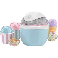 Giles & Posner EK5014GSBLFVDE Ice Cream Maker, Production de glace, Bleu