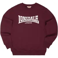 Lonsdale Welham Sweatshirt Rouge L Homme