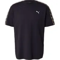 Puma T-Shirt 'Essentials Elevated' jaune / noir / blanc