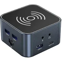 Wozinsky WHBC09Y8S Hub USB-C 12 en 1 avec fonction de charge WLAN, gris