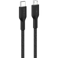 Belkin USB-C/Micro-USB Kabel 1m geflochten, schwarz CAB026hq1MBK
