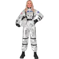 Widmann Costume d'argent d'astronaute pour femme - cosmonaute XL - 46/48