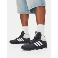 Adidas Baskets hautes 'Hoops Classic' noir / blanc