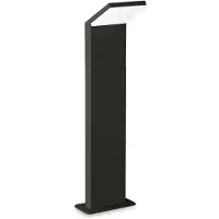 Ideal Lux 322506 OUTDOOR STYLE Lampadaire/poteau d'éclairage LED pour l'extérieur, H 500 mm, 9 W, 1100/830 lm, 4000 K, IP54, noir