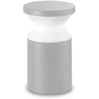 Ideal Lux 321950 OUTDOOR TORRE Lampadaire d'extérieur, 1xE27, H220 mm, IP44, gris