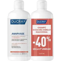 Ducray ANAPHASE shampooing anti-chute et pousse des cheveux pack de 2 x 400 ml