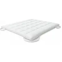 THE WHITE STONE Surmatelas rembourré effet hôtel - - 100x200 - Ouate 500 g/m² - Housse microfibre respirante - Élastiques coins