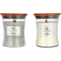 Woodwick Coffret Bougies (Cheminée, Lin) - 275,0 g