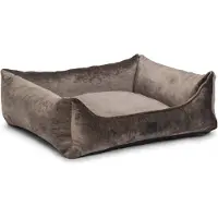 Designed By Lotte Conçu par Lotte : panier orthopédique pour chien Soft Essence, couleur moka, dimensions : 80 x 70 cm