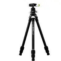 Fotopro Tripode professionnel série P (Matières plastiques, Métal), Trépied, Noir