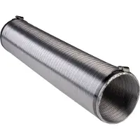 Wallair Tube de ventilation flexible N51839 (Ø x L) 15 cm x 2.5 m aluminium argent