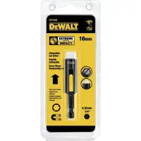 DeWalt Douille magnétique - - 10 x 75 mm - Élément nettoyant mobile - Coins arrondis - Compatible percussions