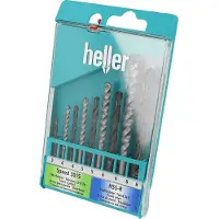 Heller Assortiment de forets universels 9 pièces (3 mm, 4 mm, 5 mm, 6 mm, 8 mm)