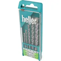 Heller Jeu de forets hélicoïdaux pour la pierre 5 pièces (4 mm)
