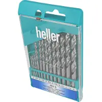 Heller HSS Jeu de forets hélicoïdaux en métal 13 (2 mm, 2,5 mm, 3 mm, 3,5 mm, 4 mm, 4,5 mm, 5 mm, 5,5 mm, 6 mm, 6,5 mm, 7 mm, 7,5 mm, 8 mm)