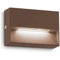Ideal Lux 316895 OUTDOOR DEDRA Petite applique murale d'extérieur à LED 1,5 W 160/50 lm 3000 K IP65 Couleur café
