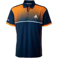 Joola T-shirt polo à manches courtes Edge, couleur orange et bleu, taille XL, pour homme. Couleurs : orange et bleu, taille : XL