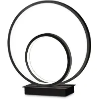Ideal Lux Lampe de table 342474 OZ, H 310 mm, LED 22 W, 2500/990 lm, 2700 K, noire, marche/arrêt