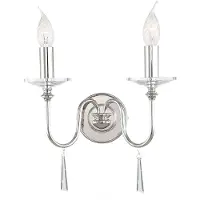 Elstead Lighting Applique murale Elstead Finsbury Park E14 double, nickel poli