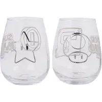 Storline Super Mario Gläser 2er Set (510 ml) - Trinkglas, Verres, Transparent